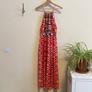 Christophe Sauvat Embroidered Maxi Dress